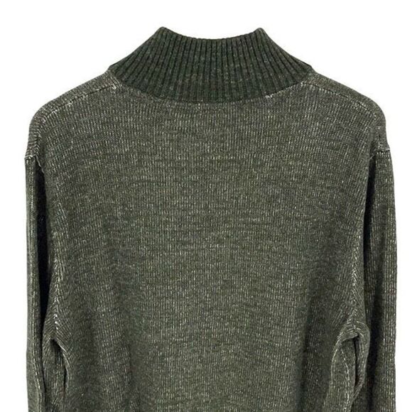 Gap Mens Cotton Knit Henley Neck Long Sleeve Pullover Sweater Green Size Large - Picture 4 of 9